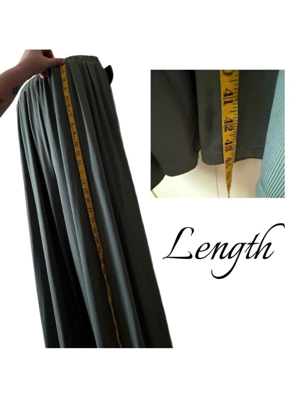 Cider Solid Elastic Waist Pocket Wide Leg Pants in 1X NWT - Picture 8 of 16